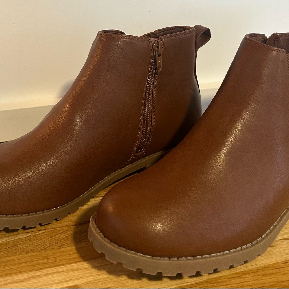 Brown Leather Ankle Boots